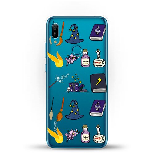 фото Силиконовый чехол узор hp на huawei y6 (2019) andy & paul