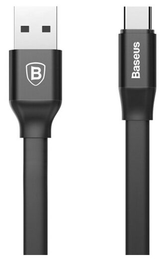 Кабель Baseus Nimble USB - USB Type-C (CATMBJ), 1.2 м, черный