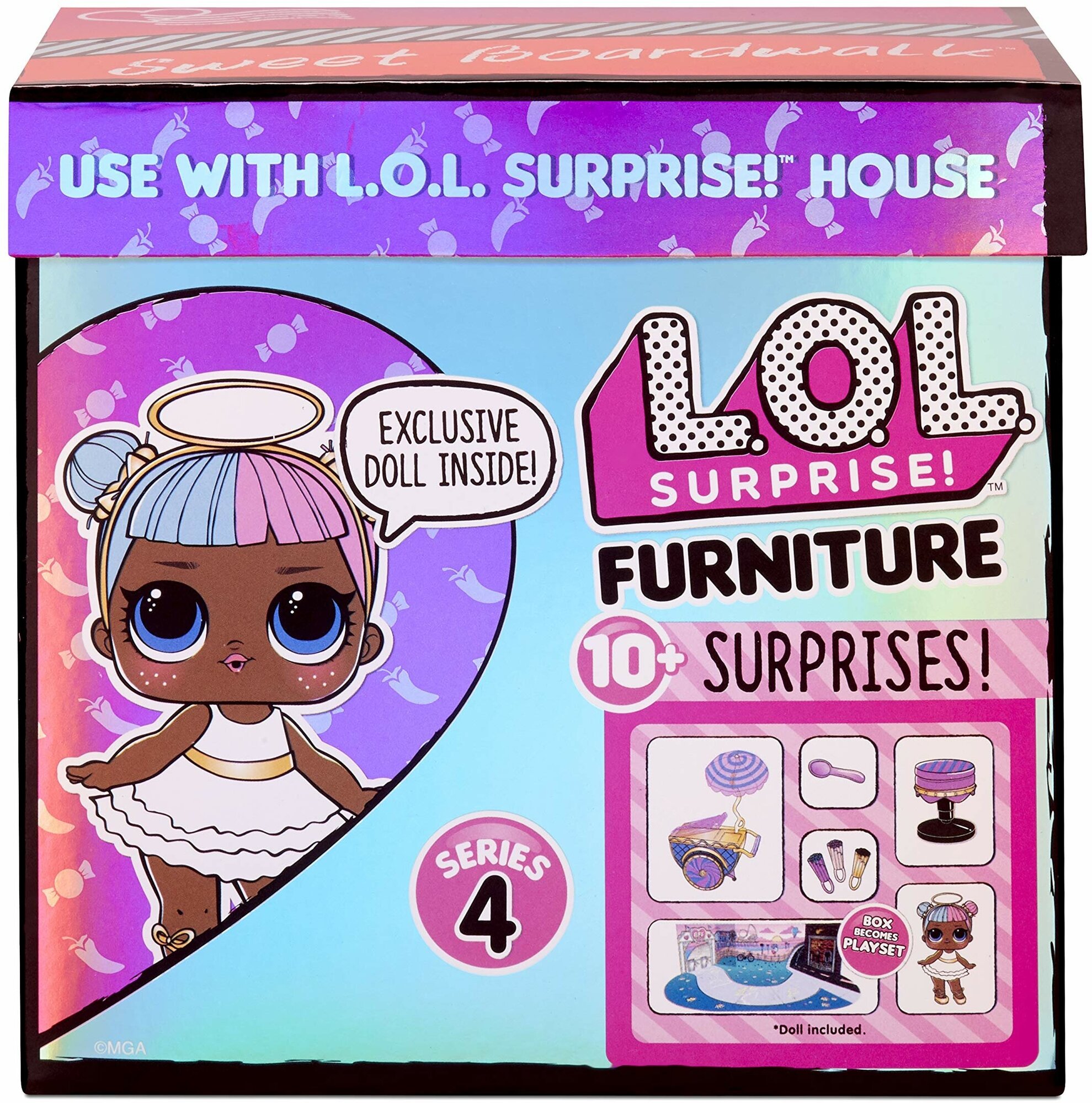 L.O.L. Surprise 572626 Игровой набор с куклой - тележка со сладостями - фото №7