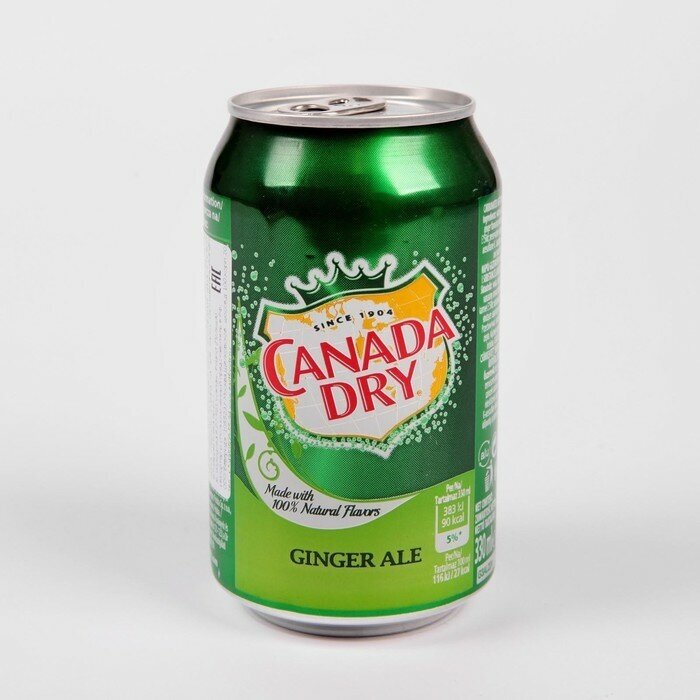 Напиток б/а газ. Canada Dry Ginger Ale 330 мл ж/б - фотография № 3