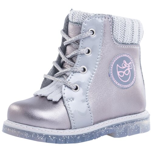 фото Ботинки котофей размер 21, 37 серый/серебристый