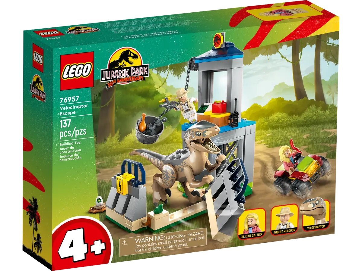 Конструктор LEGO Jurassic World 76957 Velociraptor Escape