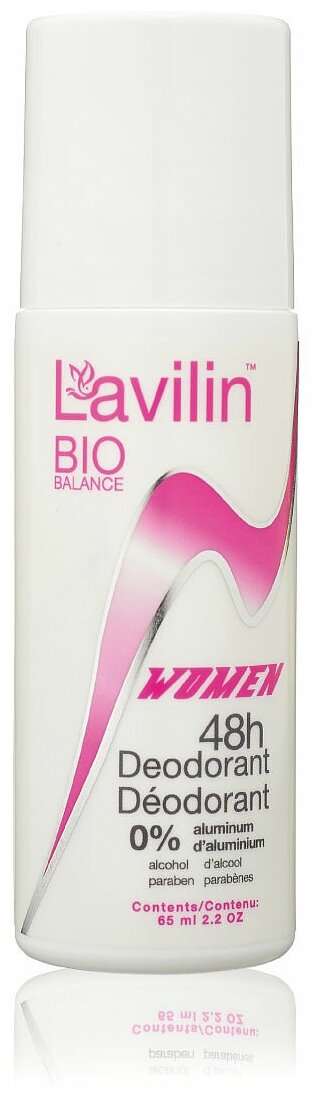 Дезодорант женский лавилин хлавин био баланс роликовый Lavilin Bio Balance Women 48 часов, ролл, 65 мл