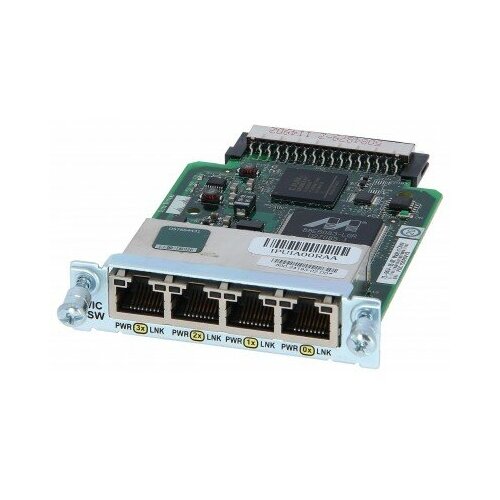 4-Port Ethernet Switch HWIC with Power Over Ethern 4100000₽
