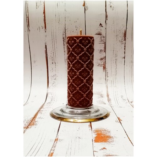 Свеча декоративная Цилиндр Престиж (Коричневый)