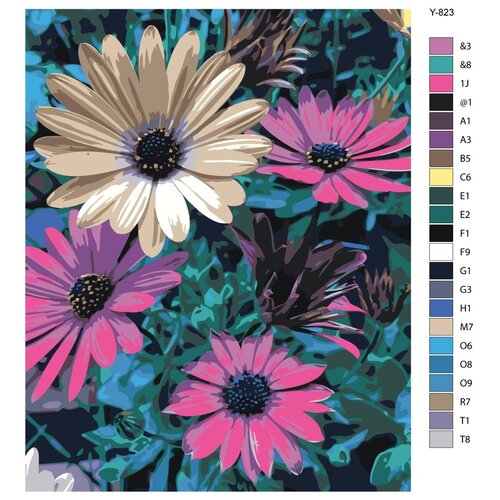 Картина по номерам Y-823 Цветы 80x100 картина по номерам y 824 весенние цветы 80x100