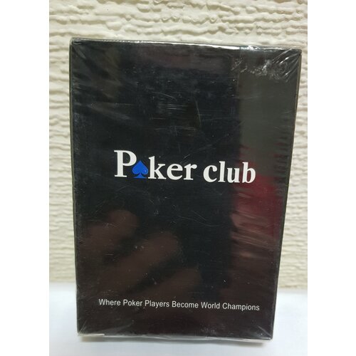 Карты игральные Poker Clubс пластиковым покрытием, 54шт карты игральные poker бумажные 54шт красные