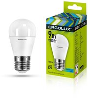 Светодиодная лампа Ergolux LED-G45-9W-E27-4K