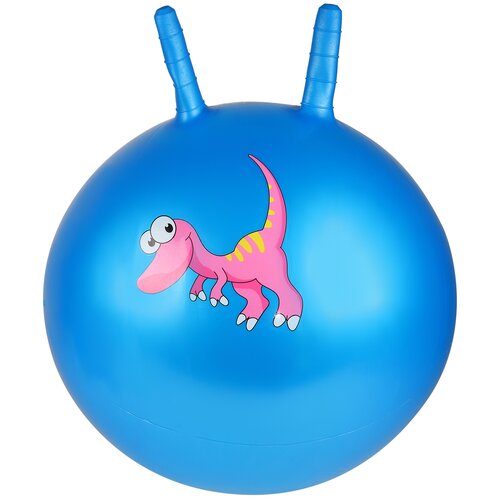 фото Прыгун игрушка "динозавр", попрыгун игрушка, мяч попрыгун детский, мяч прыгун детский, прыгунок детский резиновый, мяч попрыгун с рожками, мяч прыгун с рожками, игрушка прыгун скакун, мяч гимнастический с ручками, пвх, размер 45 см, цвет синий компания друзей