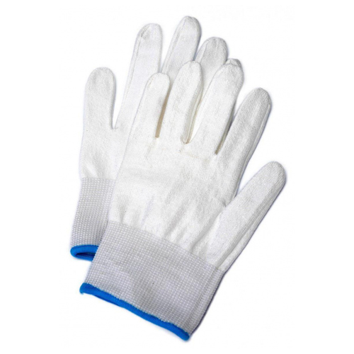 Перчатки для защиты от порезов BRADEX «кольчуга» белый, голубой