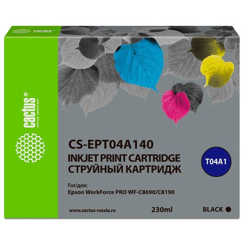 Картридж T04A1 Black для принтера Эпсон, Epson WorkForce Pro WF-C 8190; Pro WF-C 8690 картридж t04b3 magenta для принтера эпсон epson workforce pro wf c 8190 pro wf c 8610 pro wf c 8690