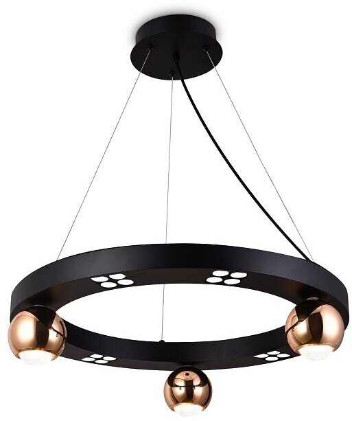 Ambrella Светильник светодиодный подвесной FL5961 BK/GD черный/золото 4200K 32W D600*1200 (Без ПДУ) FL5961 (3 шт.)