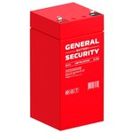 Аккумулятор General Security GS 4-4 (4В, 4Ач / 4V, 4Ah ) - изображение