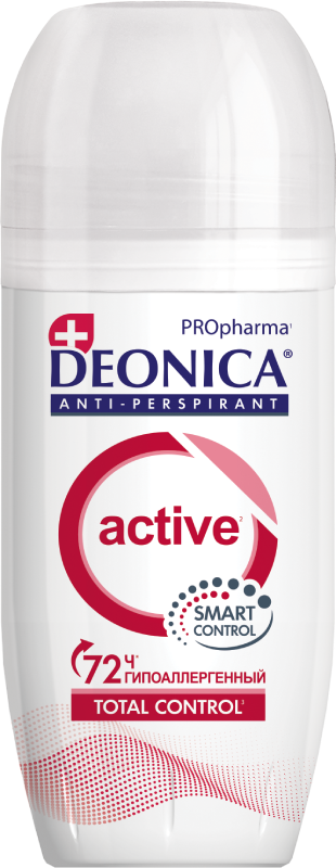 DEONICA PROpharma Антиперспирант ACTIVE {Ролик} Шоубокс 50 мл