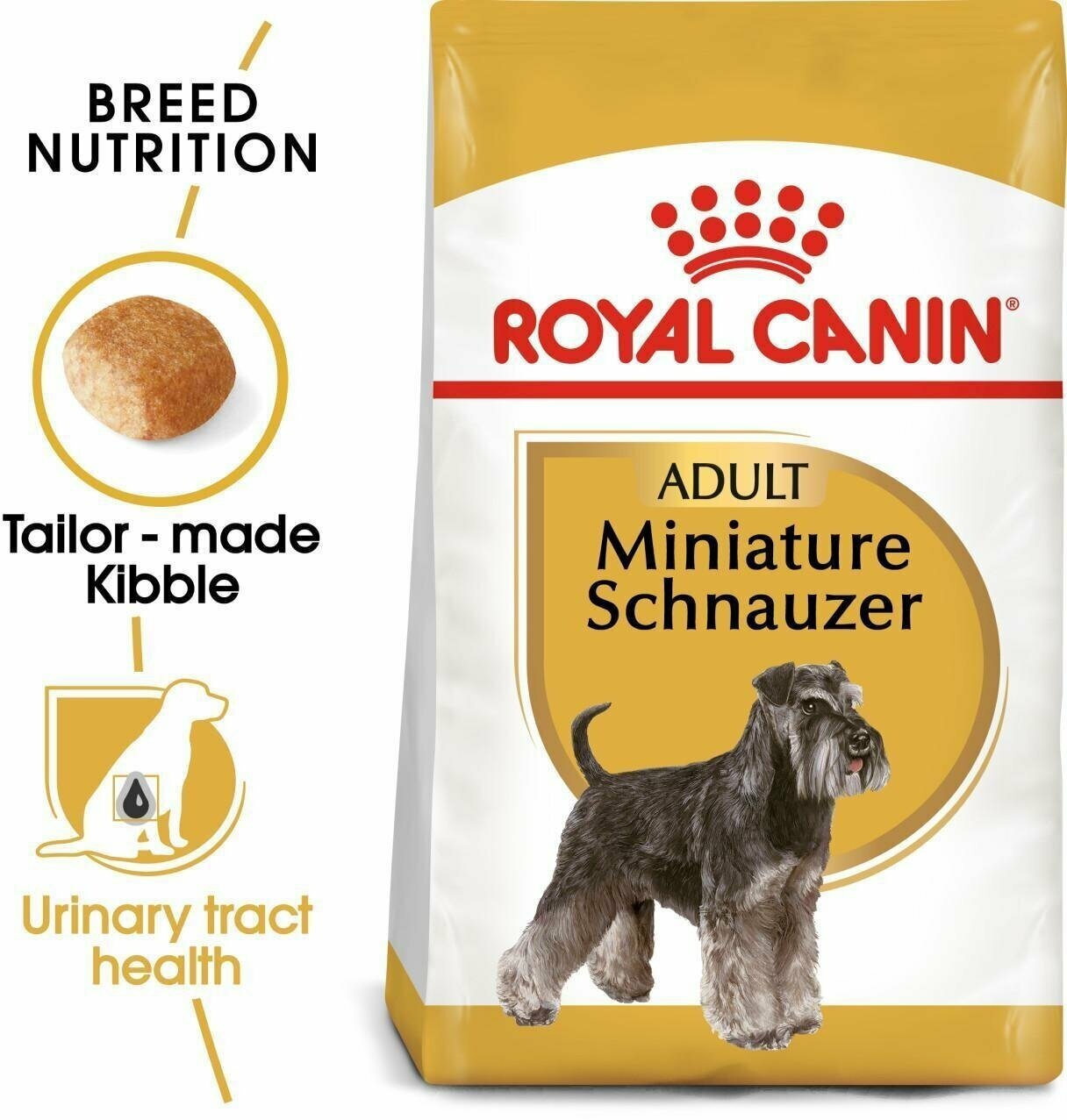 Корм для взрослых собак Royal Canin Miniature Schnauzer Adult (Миниатюрный Шнауцер Эдалт) сухой для породы Миниатюрный Шнауцер от 10 месяцев, 3 кг - фотография № 4