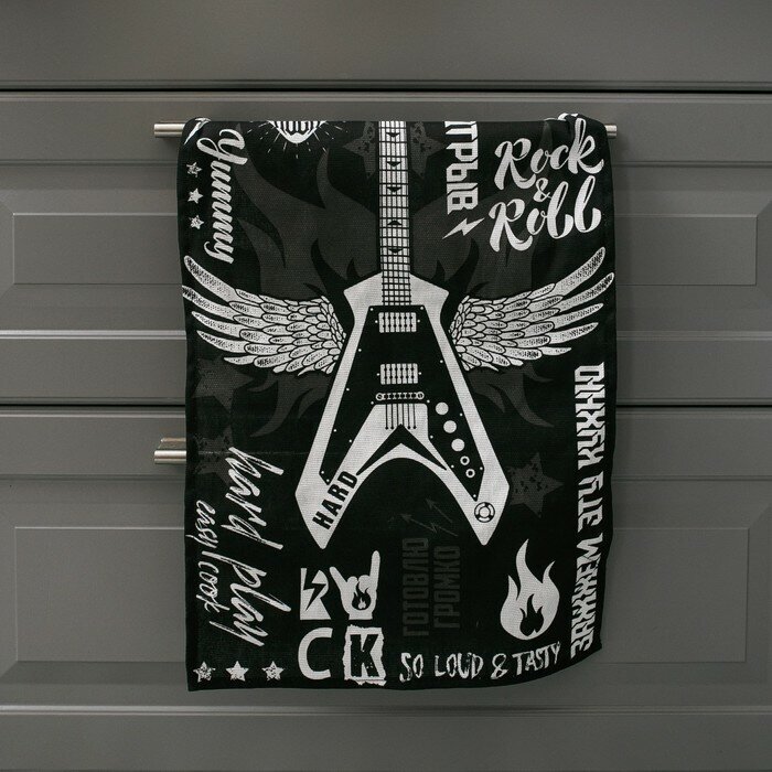 Полотенце кухонное "Let's rock" 35х60 см