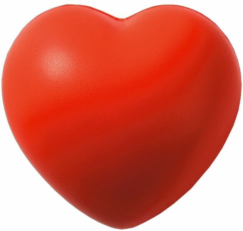 Антистресс «Сердце», красный, 7,3х6,9х4,9 см, вспененный каучук