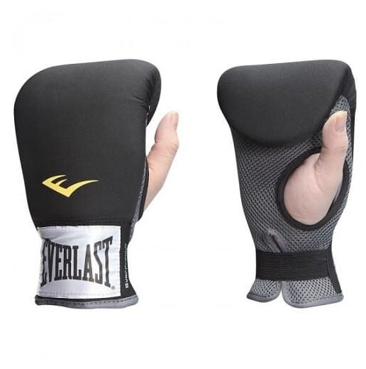 Боксерские перчатки Everlast снарядные Neoprene Heavy Bag Gloves черные (Неопрен, Everlast, S/M, 280, 130, 100) S/M