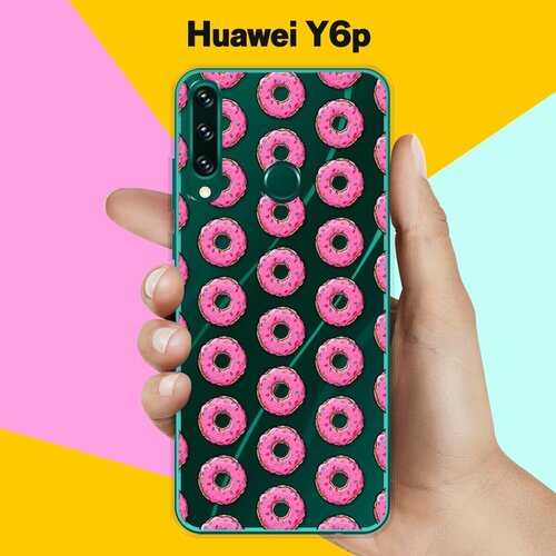 Силиконовый чехол Пончики на Huawei Y6p силиконовый чехол волна на huawei y6p