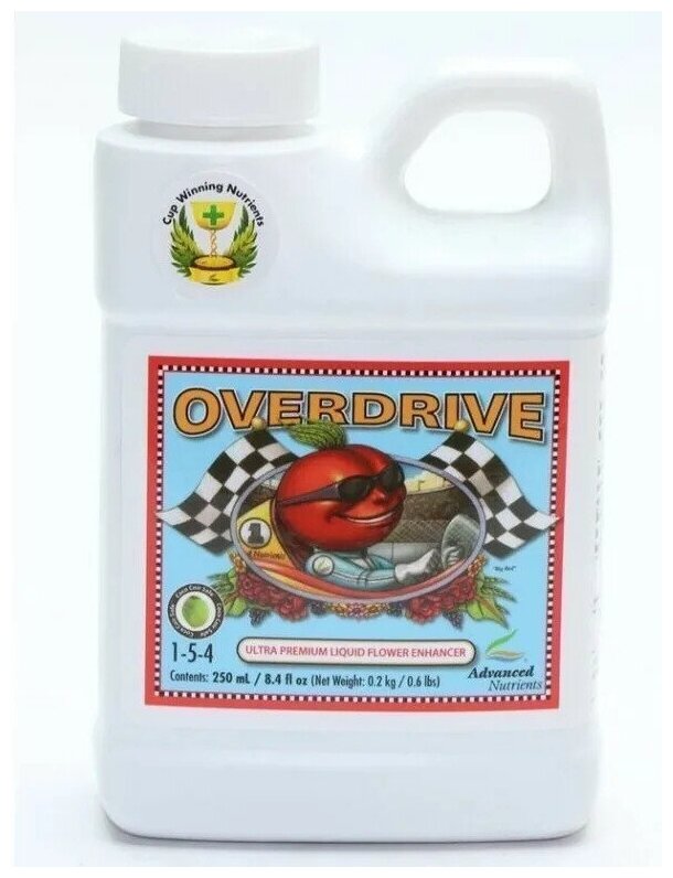 Стимулятор цветения Advanced Nutrients Overdrive 0.25 л (250 мл) - фотография № 6