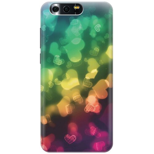 фото Re:paчехол - накладка artcolor для honor 9 с принтом "сердечки"