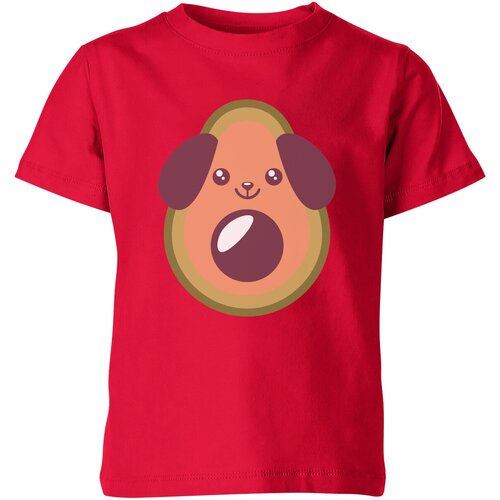мужская футболка авокадо такса l красный Футболка Us Basic, размер 12, красный