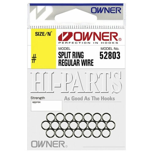 Кольца заводные Owner SPLIT RING REGULAR WIRE 52803 # 04 (18 шт)