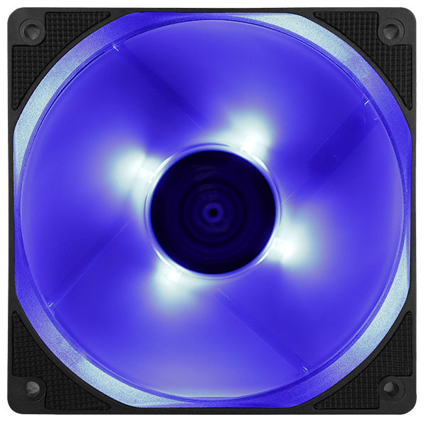 Вентилятор Aerocool Motion 12 plus Blue 120x120mm 3-pin 4-pin(Molex)22dB 160gr LED Ret