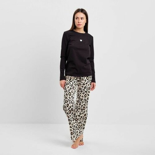 фото Пижама женская (лонгслив и брюки) kaftan "style" р. 48-50 pr-market