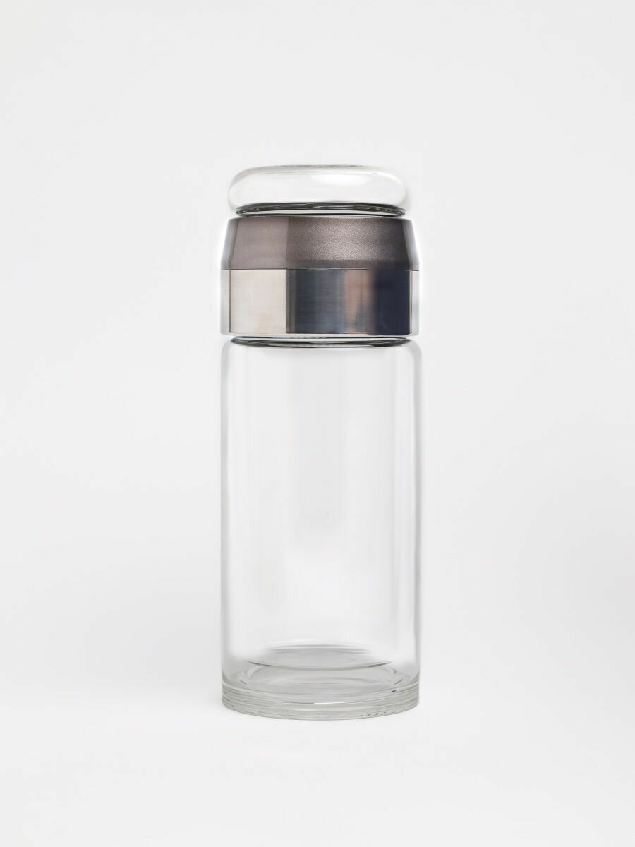 Термокружка с ситечком для чая и кофе, термос заварник, бутылка стеклянная для воды, термобутылка, термостакан - фотография № 4