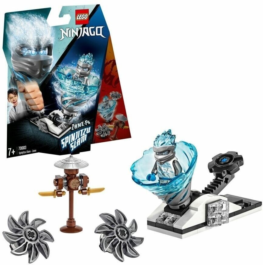 Конструктор LEGO NINJAGO Spinjitzu Slam Zane-Fs "Бой мастеров кружитцу-Зейн" 63 деталей / 70683