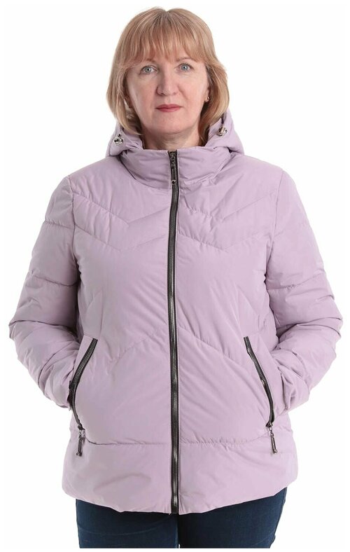куртка  MODTEX демисезонная, средней длины, размер 56, фиолетовый