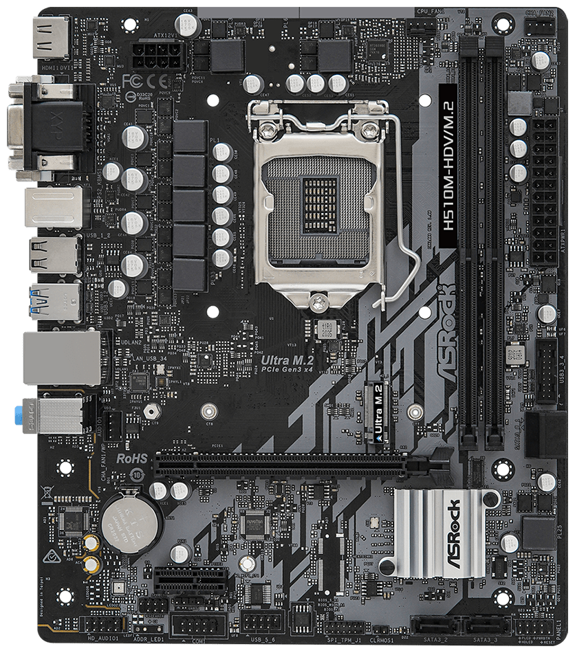 Материнская плата ASRock H510M-HDV/M.2 Retail