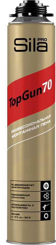 Пена монтажная 70л 875мл Sila Pro TopGun проф A1453Z