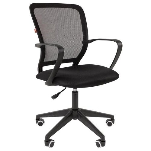 Кресло офисное EASY CHAIR 643 TС сетка/ткань черный, пластик