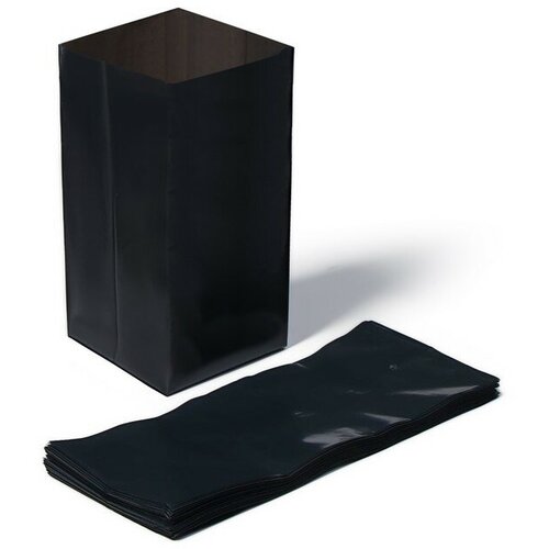 Пакет для рассады, 3 л, 11 × 30 см, полиэтилен толщиной 60 мкм, с перфорацией, чёрный, Greengo(50 шт.) пакет для рассады 0 25 л с перфорацией 50 штук