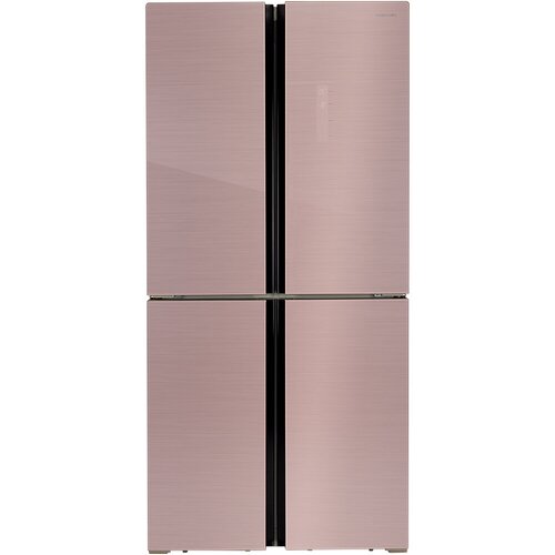 Холодильник HIBERG RFQ-490DX NFGP Inverter розовый жемчуг 10990000₽