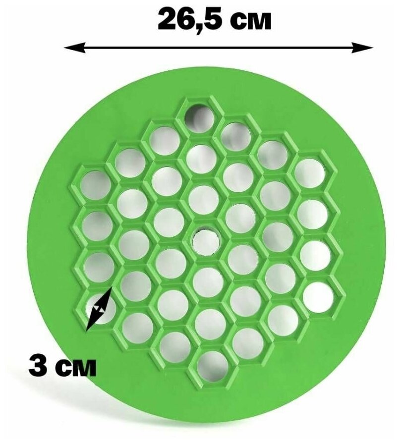 Пельменница пластмассовая, 37 ячеек, зеленый - фотография № 2