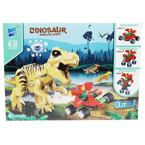 Конструктор Zuanma Dinosaur 050-1, 2 дет. конструктор zuanma dinosaur 047 1 23 дет