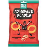 Mini Free, луковые кольца со вкусом бекона, 45 г