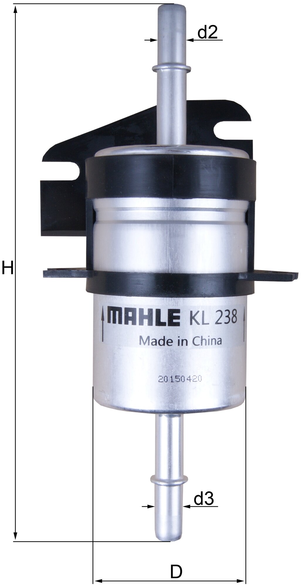 Фильтр топливный MAHLE KL 238