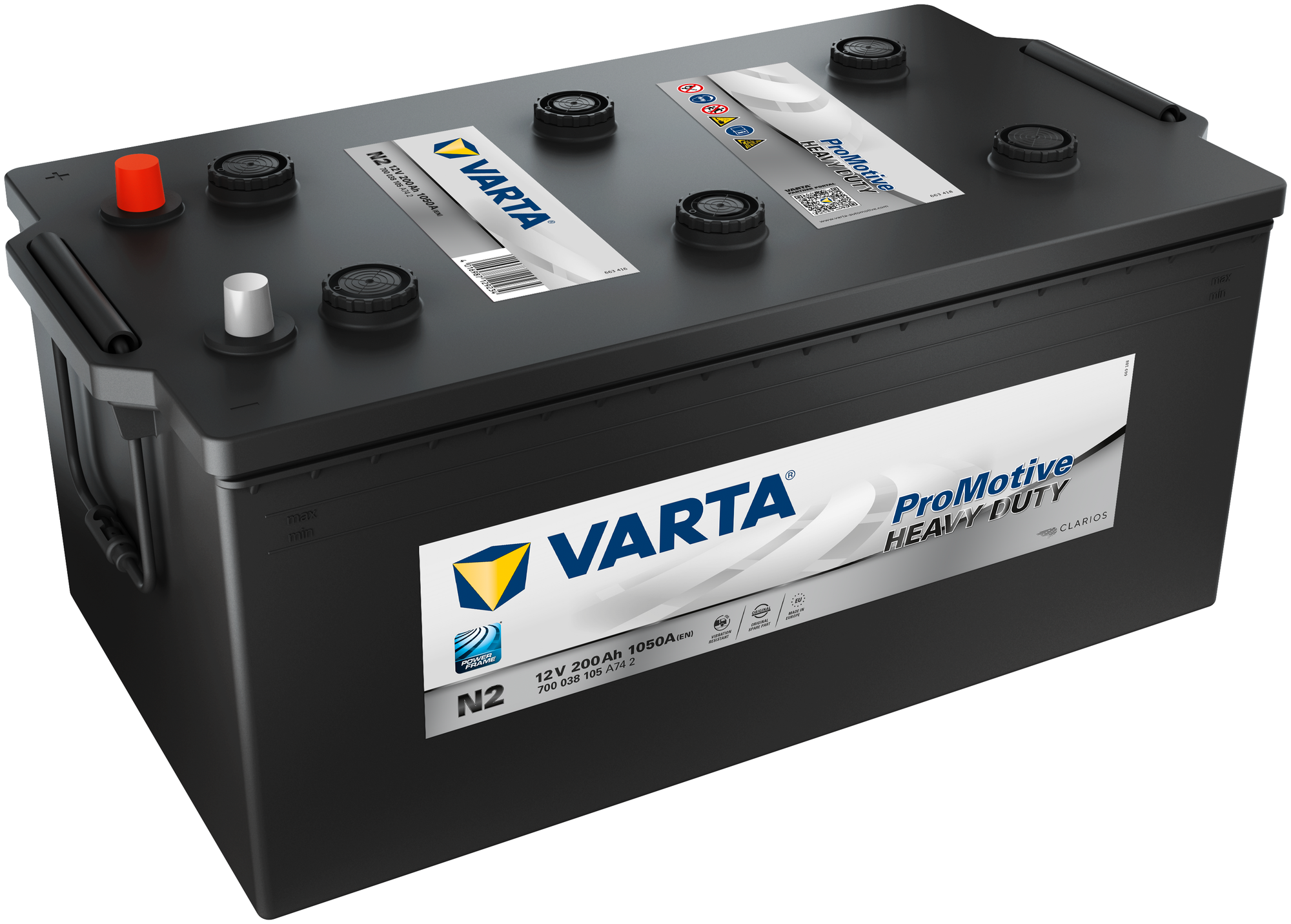 Аккумулятор varta promotive hd [12v 200ah 1050a b03], varta, 700038105