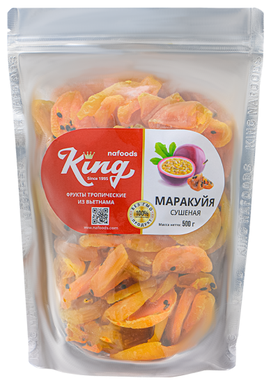 Сушеная маракуйя King Nafoods Пачка 500 гр