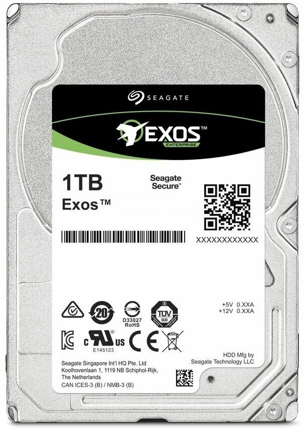 Жесткий диск Seagate внутренний Exos 1Tb