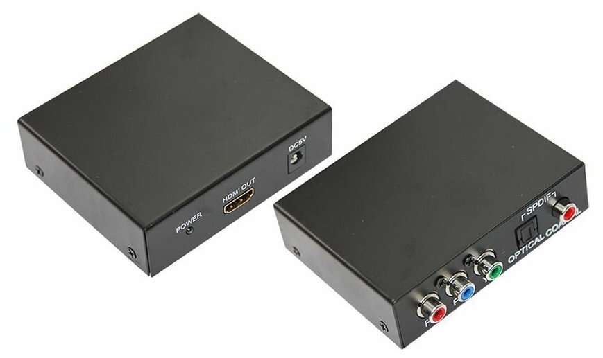 Конвертер YPbPr + Spdif / Toslink на Hdmi, металл Rexant 17-6904 .