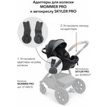 40043 Адаптер для коляски Happy Baby MOMMER PRO, адаптер для автолюльки SKYLER PRO - изображение