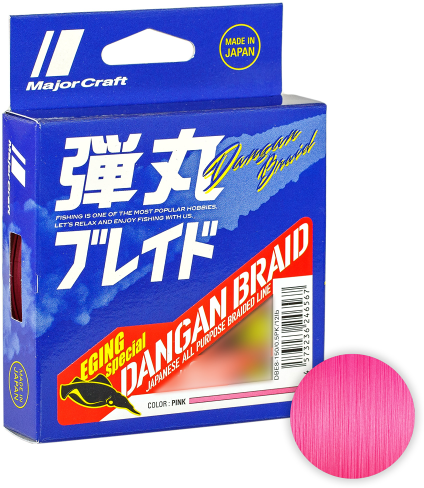 Major Craft Dangan Braid X8 150м. 0.8PE PINK