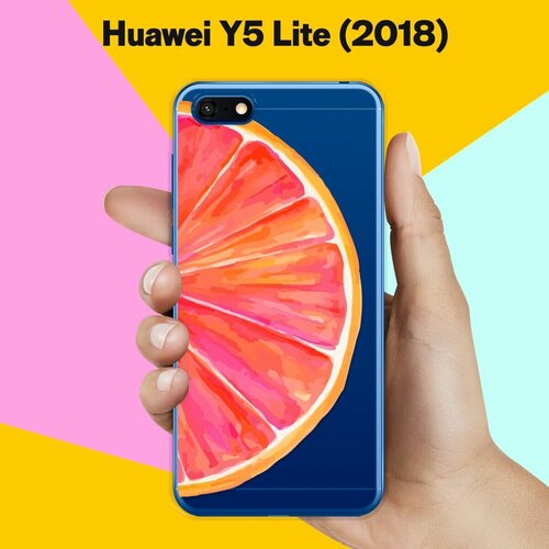 Силиконовый чехол Грейпфрут на Huawei Y5 Lite (2018) силиконовый чехол луна на huawei y5 lite 2018