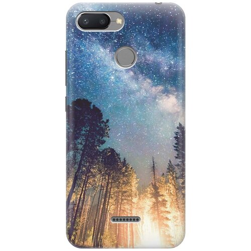 фото Gosso ультратонкий силиконовый чехол-накладка для xiaomi redmi 6 с принтом "млечный путь"