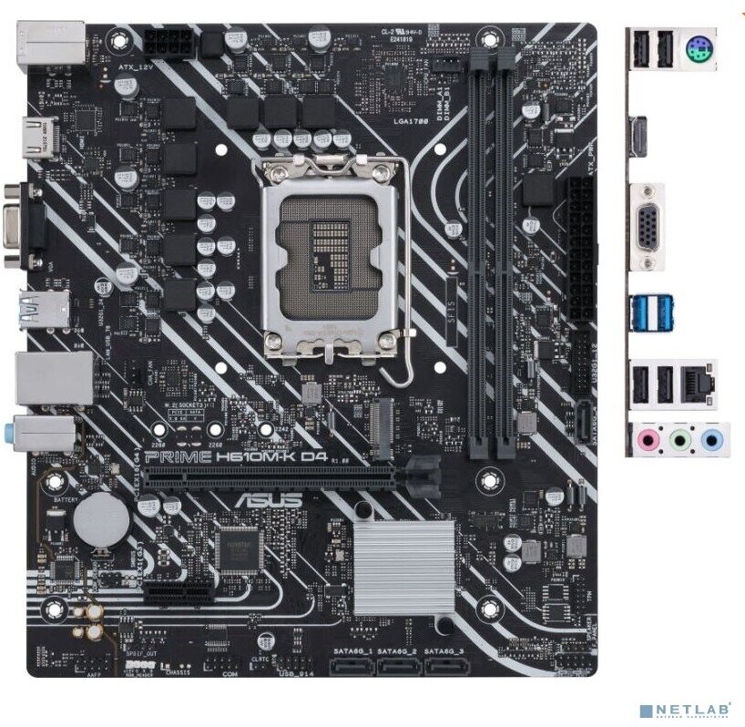 Asus Материнская плата Asus PRIME H610M-K D4 Intel H610 LGA 1700